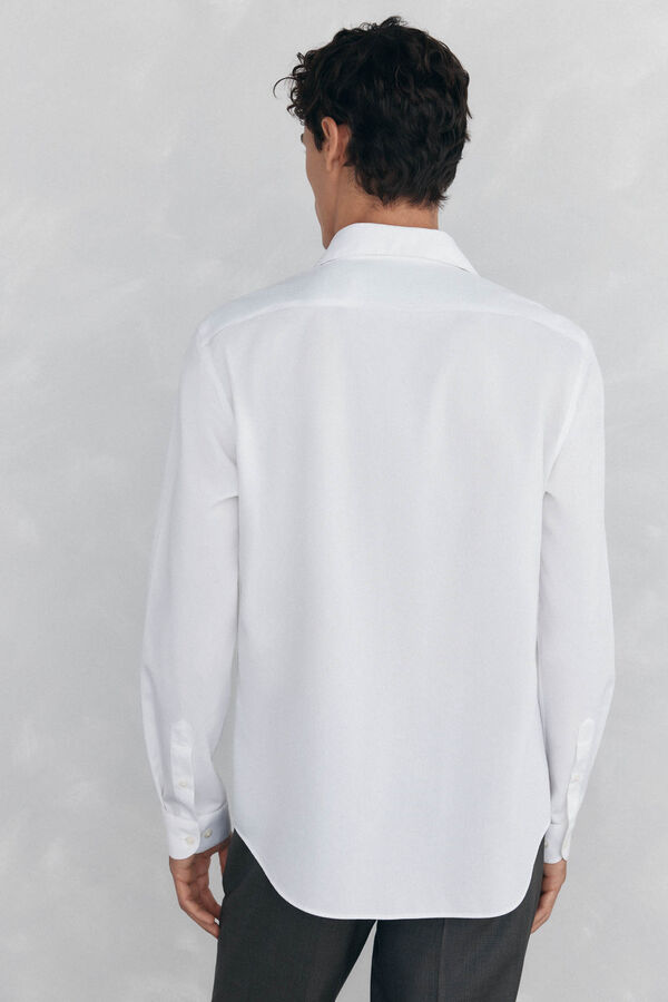 Pedro del Hierro Camisa de vestir con estructura non iron + antimanchas slim fit Blanco