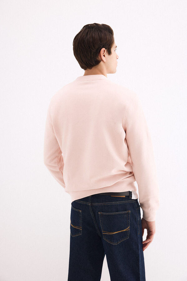 Pedro del Hierro Sudadera cuello caja Rosa