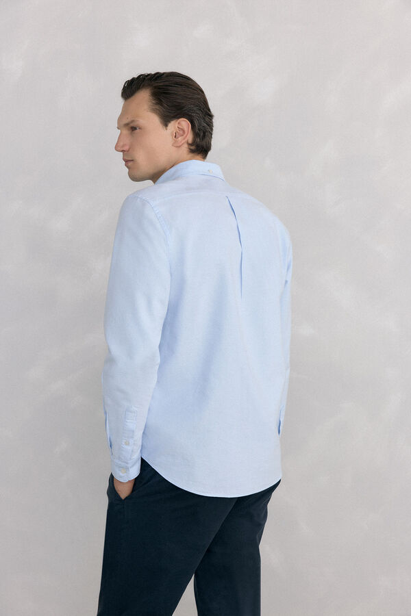 Pedro del Hierro Camisa iconic oxford liso Azul