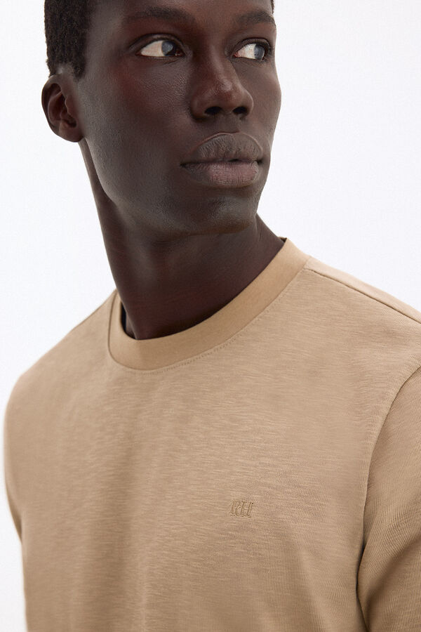 Pedro del Hierro Camiseta lisa Beige