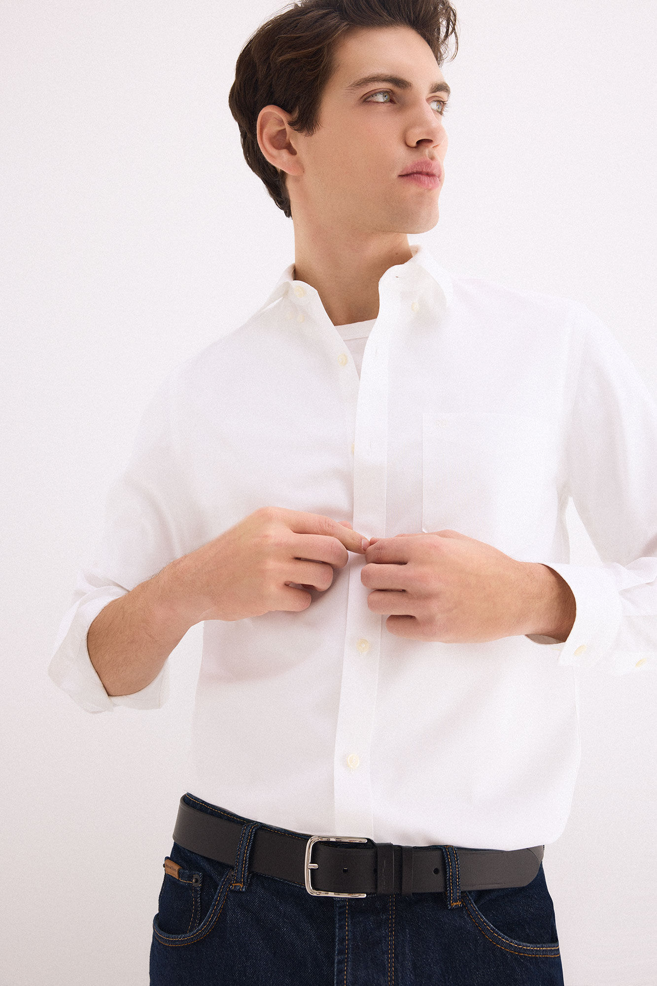 Pedro del Hierro Camisa non iron + antimanchas lisa