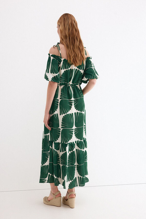 Pedro del Hierro Vestido estampado Verde
