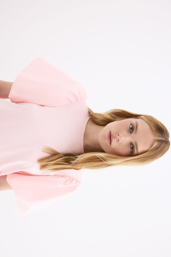 Pedro del Hierro Camiseta manga abullonada Rosa