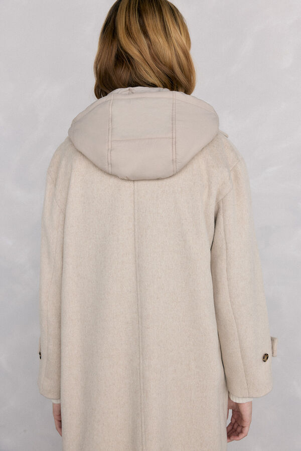 Pedro del Hierro Abrigo y chaleco interior Beige