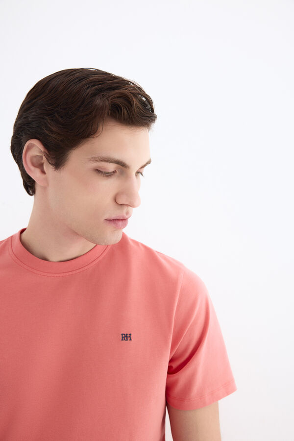 Pedro del Hierro Camiseta b&aacute;sica logo Coral