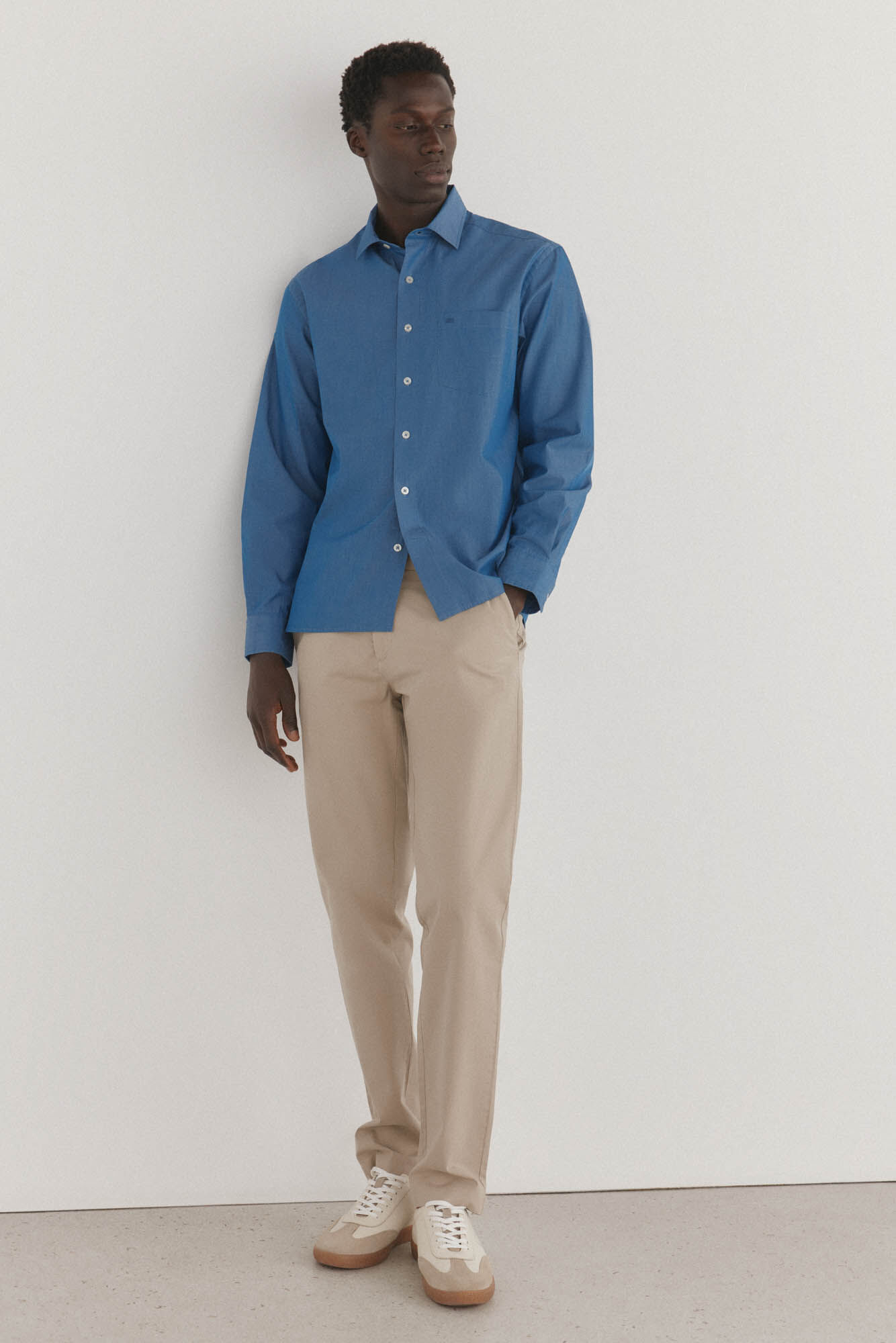 Pedro del Hierro Camisa lisa popel&iacute;n