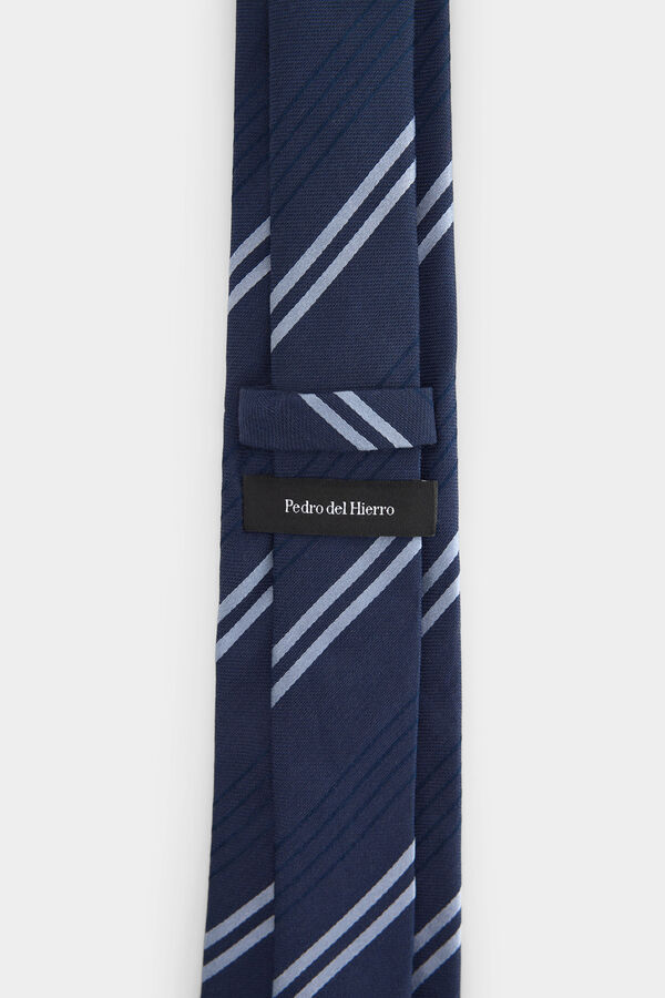 Pedro del Hierro Corbata seda natural Azul