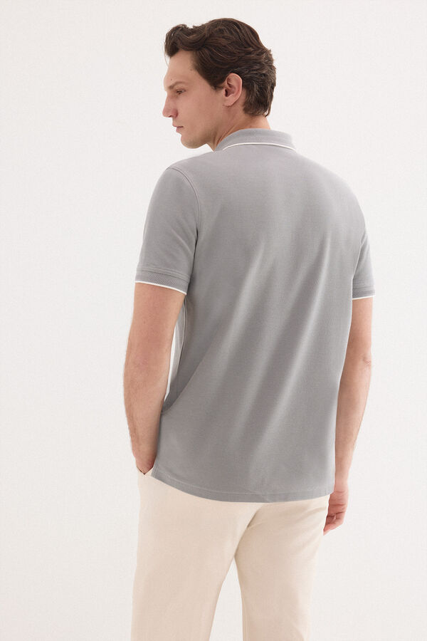 Pedro del Hierro Polo tips logo Gris