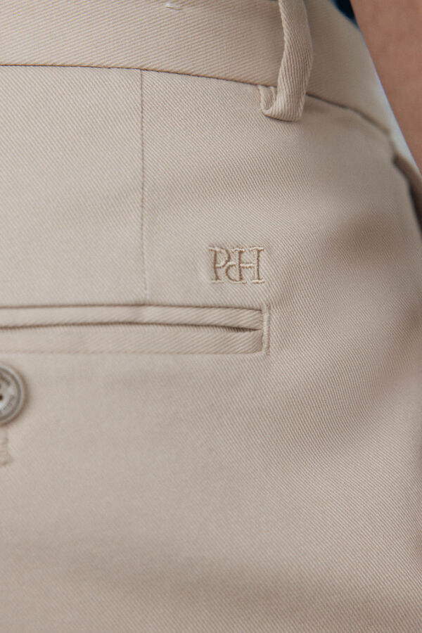 Pedro del Hierro Chino textura regular fit Beige