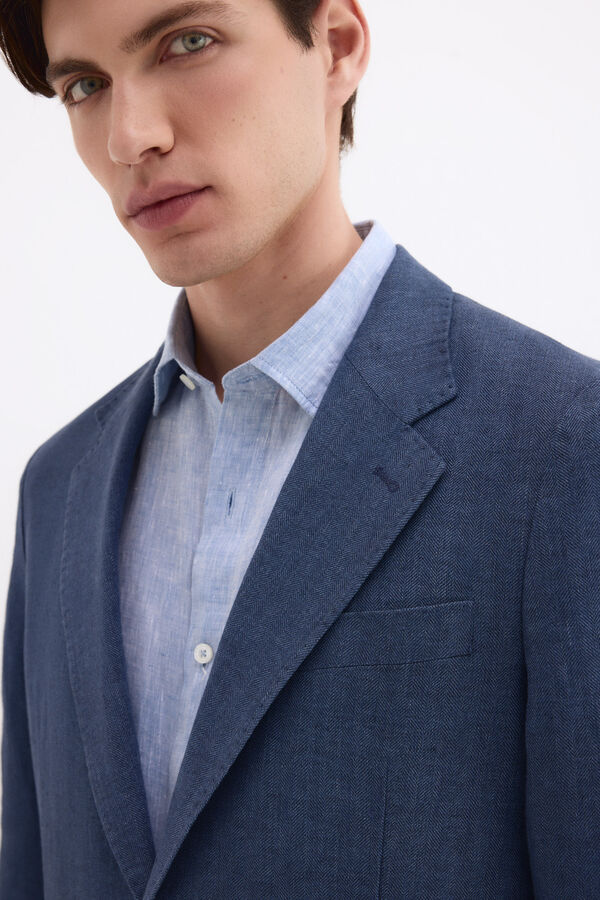 Pedro del Hierro Americana espiga lino Azul
