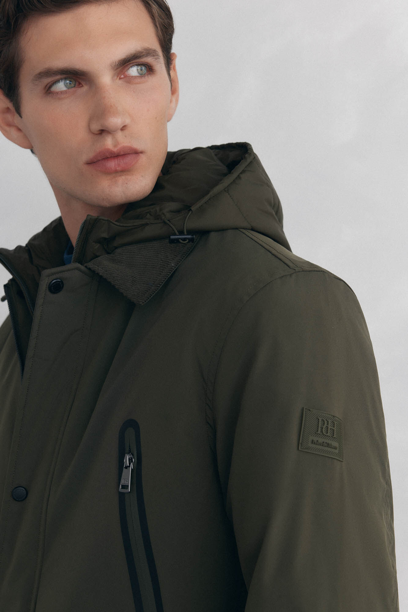 Pedro del Hierro Chaqueta vistas cremallera repelente al agua