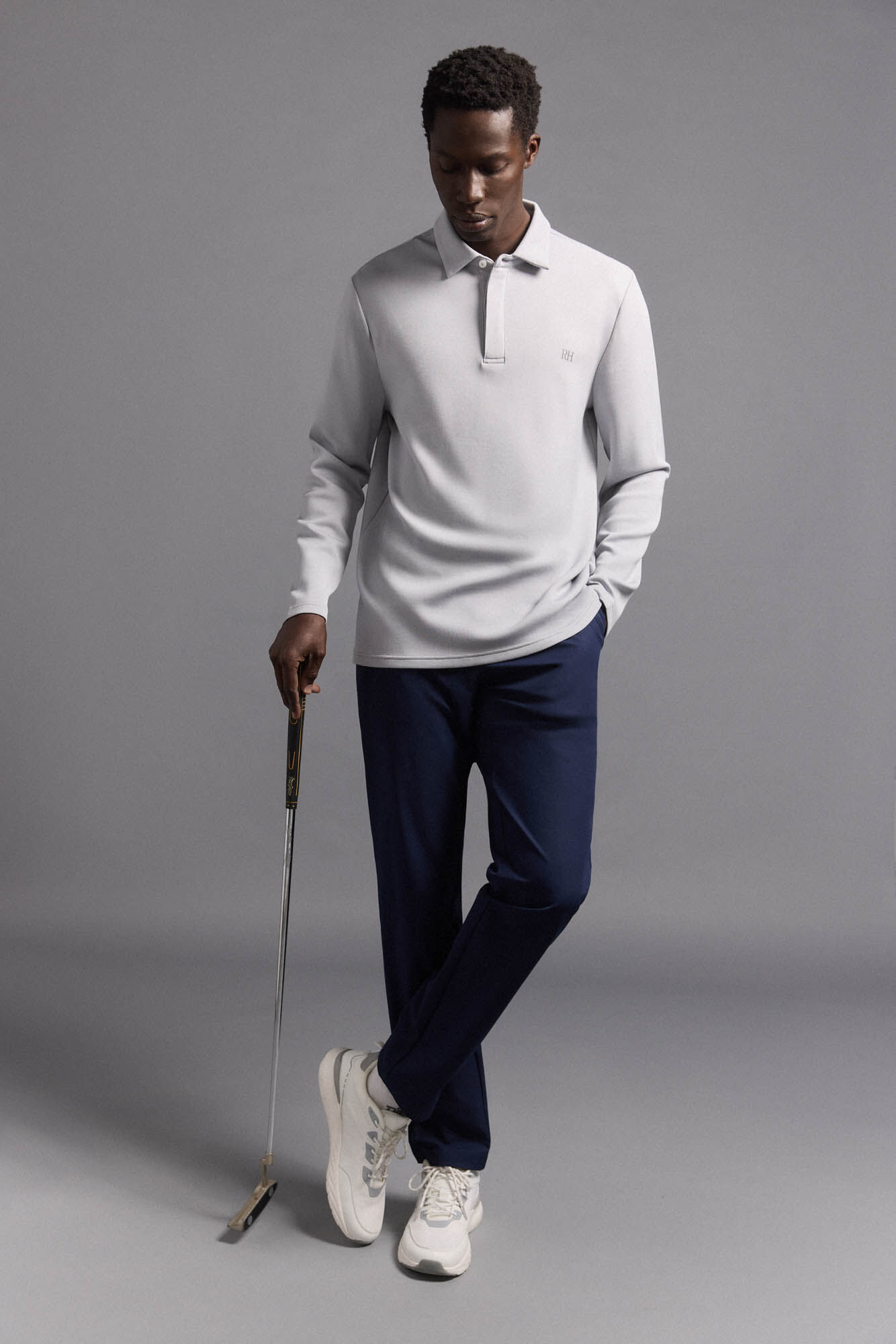 Pedro del Hierro Polo liso manga larga golf