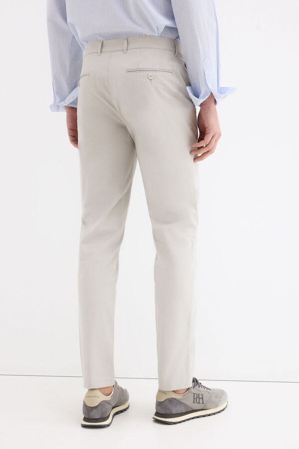 Pedro del Hierro Chino estructura slim fit Gris