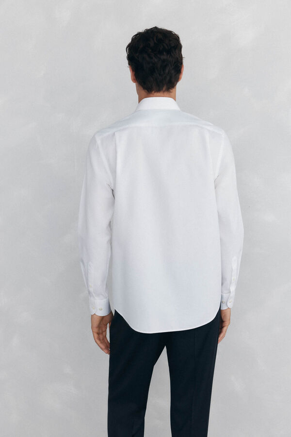Pedro del Hierro Camisa vestir lisa non iron + antimanchas Blanco