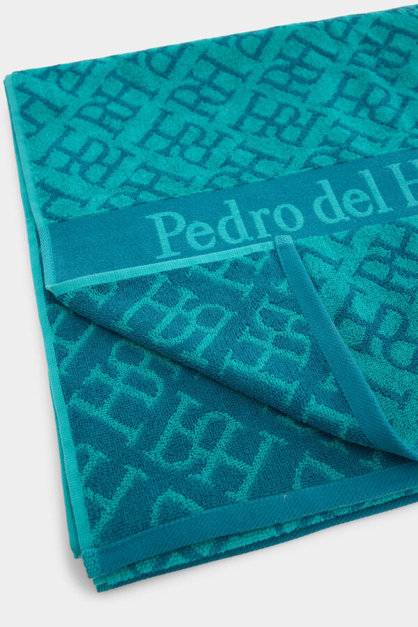 Pedro del Hierro Toalla playa logos Verde