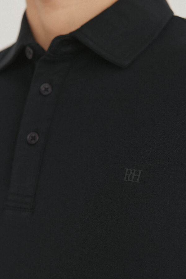 Pedro del Hierro Polo mercerizado Negro