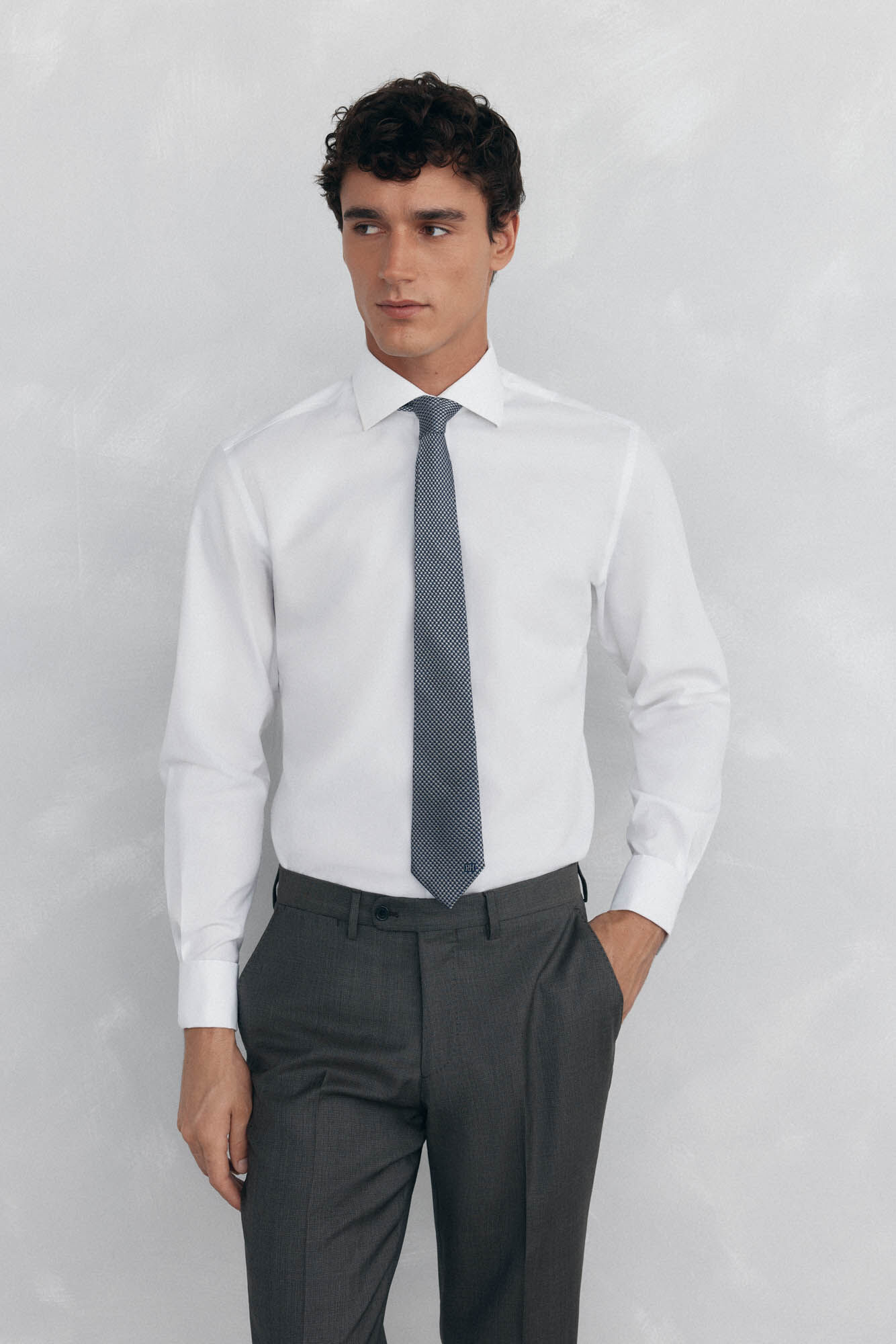 Pedro del Hierro Camisa pu&ntilde;o gemelos non iron + antimanchas