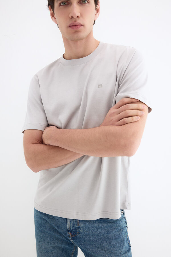 Pedro del Hierro Camiseta mercerizada Gris