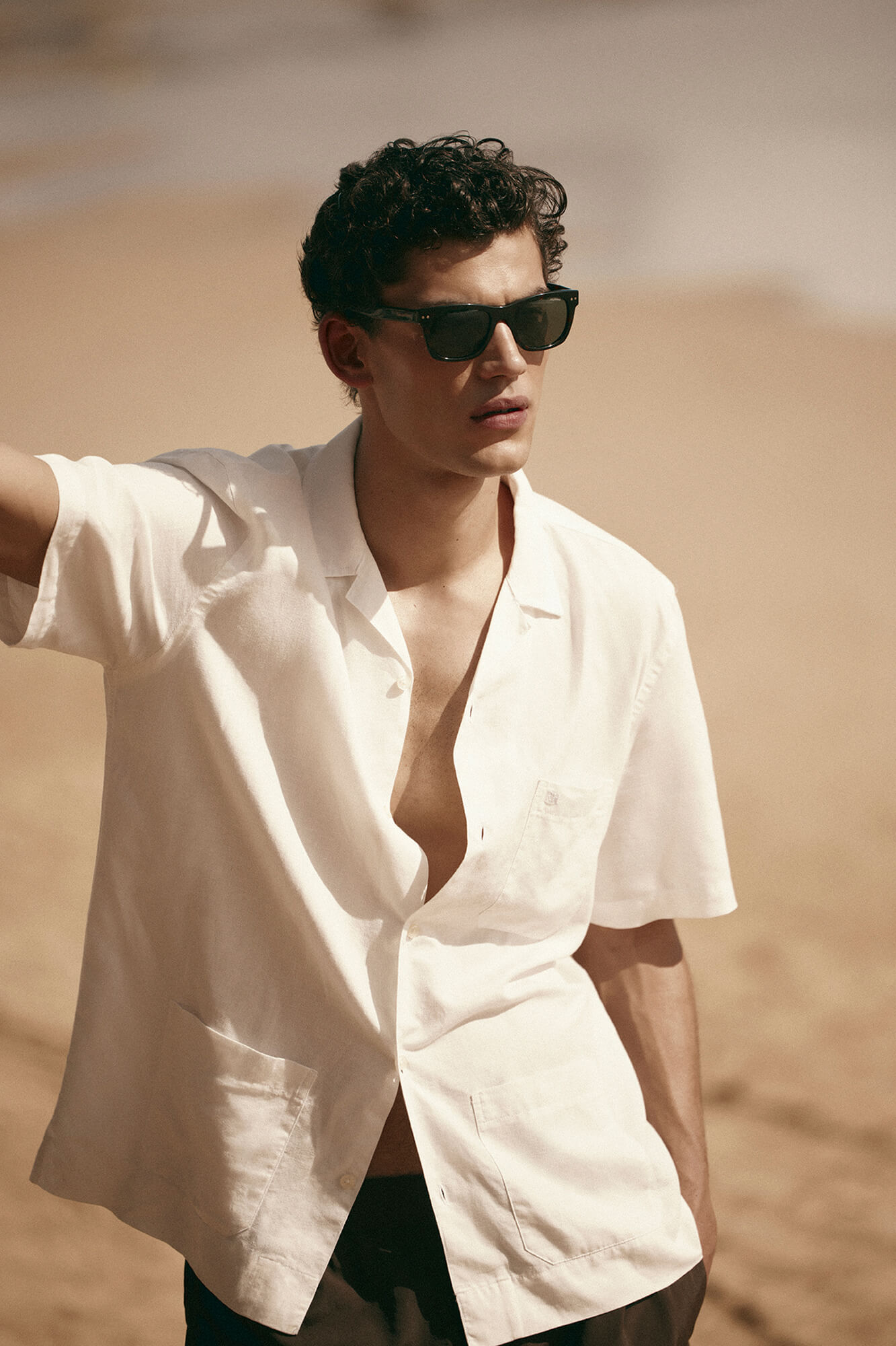 Pedro del Hierro Guayabera lino manga corta