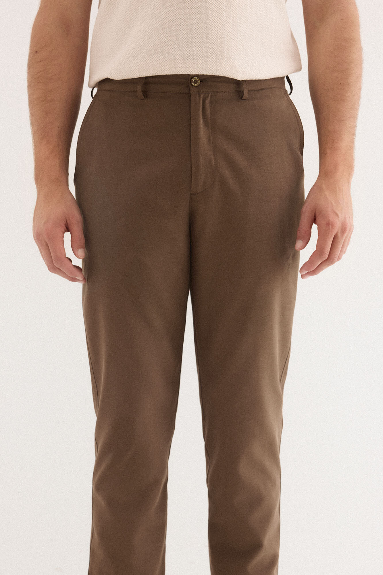 Pedro del Hierro Pantal&oacute;n lino worker regular