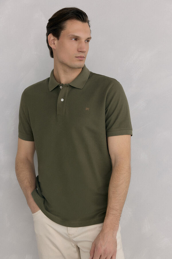 Pedro del Hierro Polo b&aacute;sico piqu&eacute; Verde