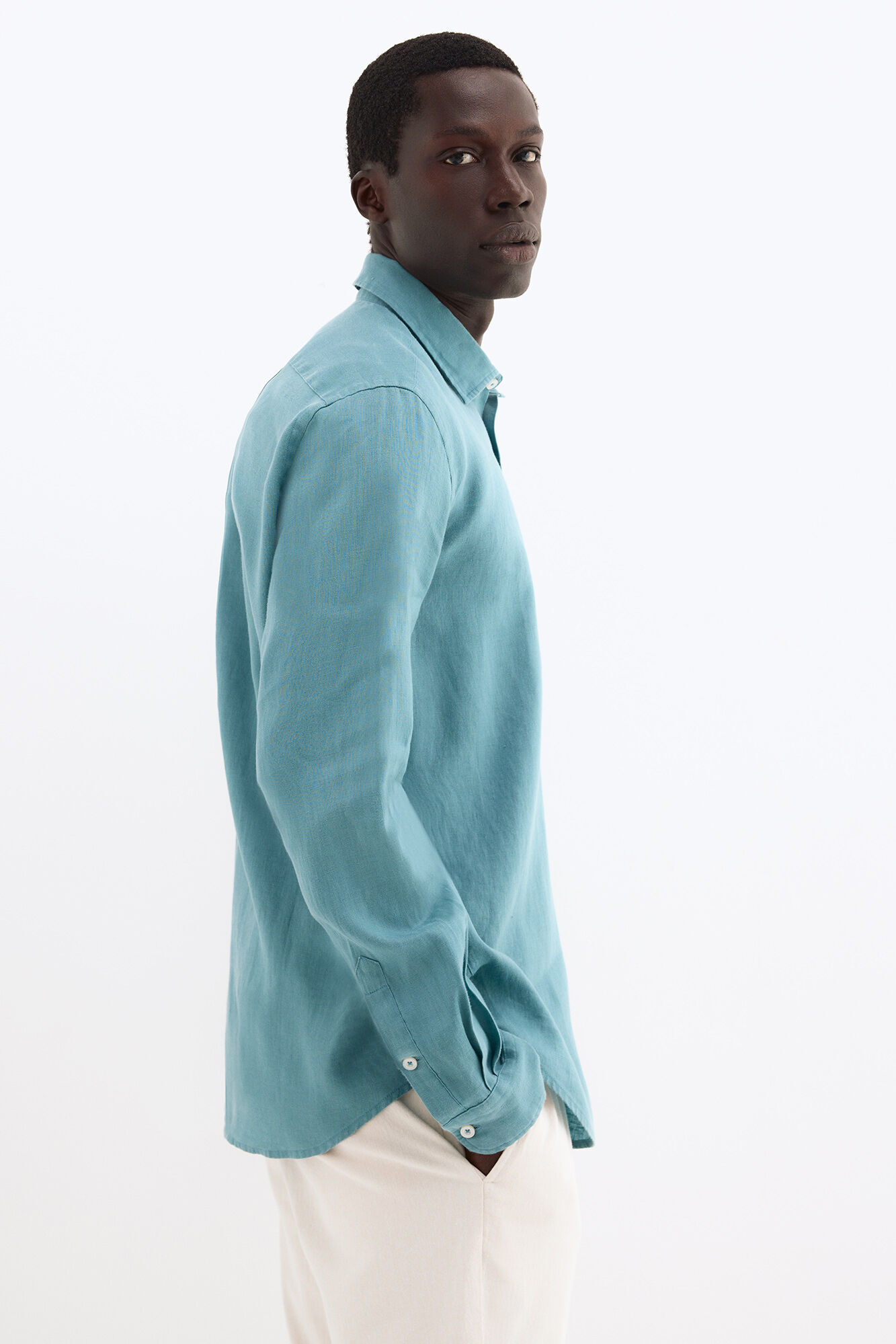 Pedro del Hierro Camisa lino lisa