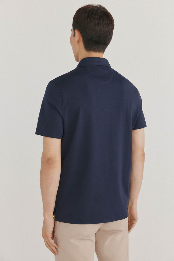 Pedro del Hierro Polo mercerizado Azul