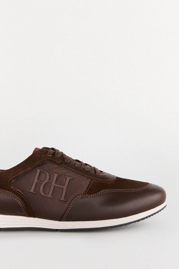 Pedro del Hierro Zapatilla icono piso goma Marr&oacute;n