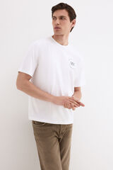 Pedro del Hierro Camiseta estampada logo Blanco