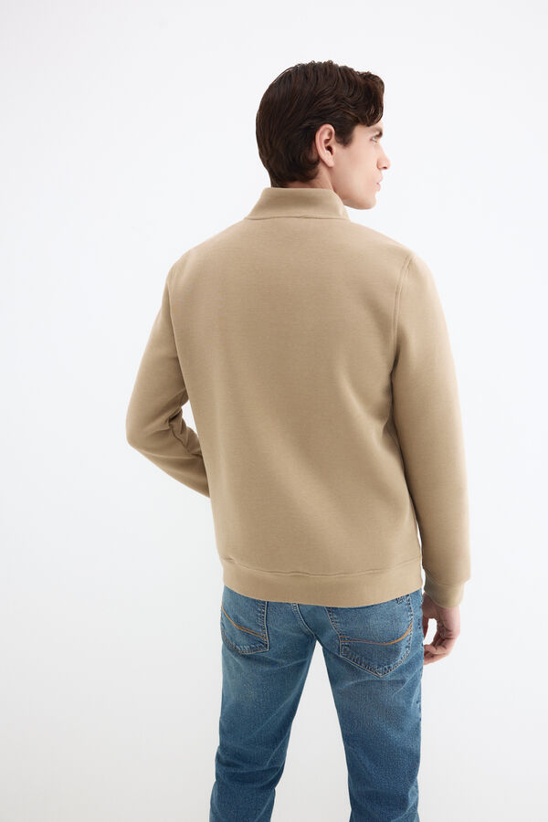 Pedro del Hierro C&aacute;rdigan tejido t&eacute;cnico Beige