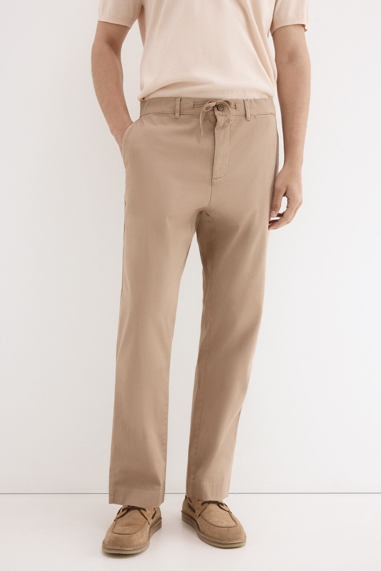Pedro del Hierro Chino estructura con cordones regular fit