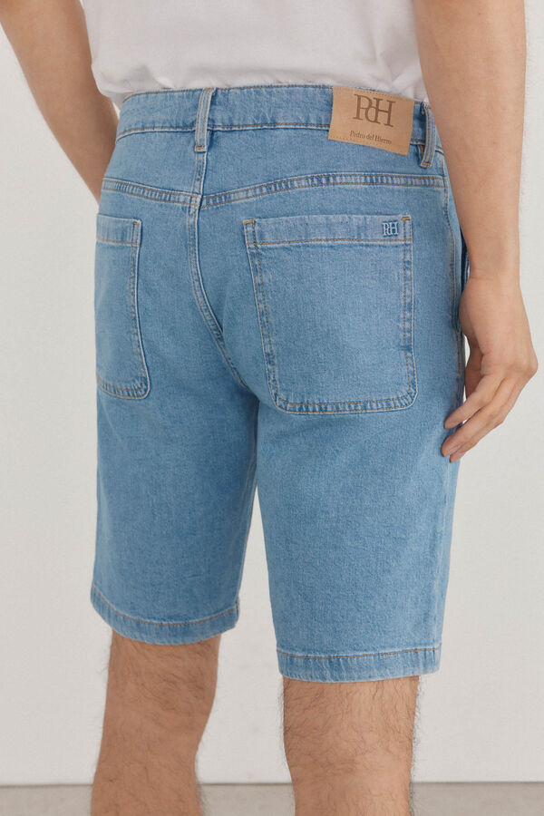 Pedro del Hierro Bermudas denim regular fit Azul