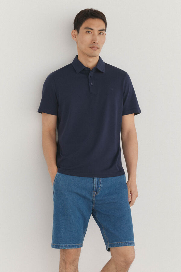 Pedro del Hierro Bermudas denim regular fit Azul