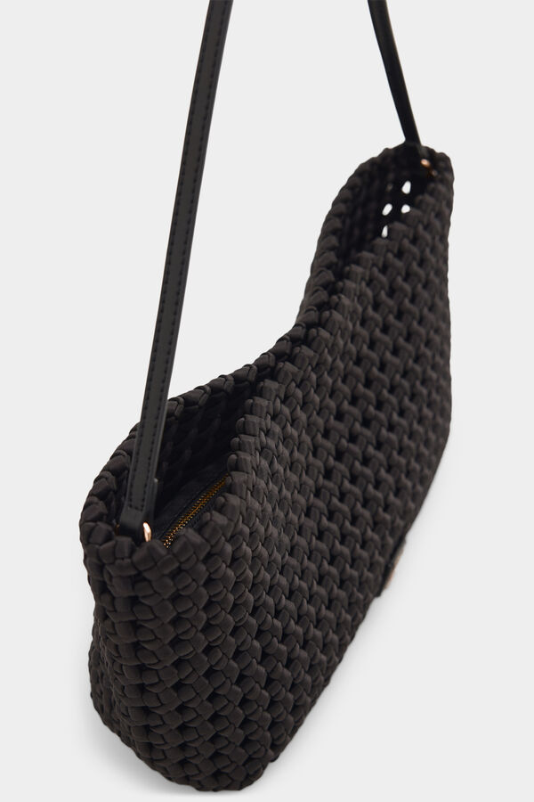 Pedro del Hierro Bolsa de hombro trenzada Negro