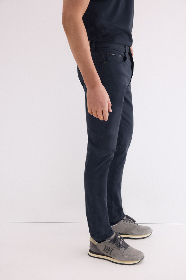 Pedro del Hierro Pantal&oacute;n 5 bolsillos slim Azul