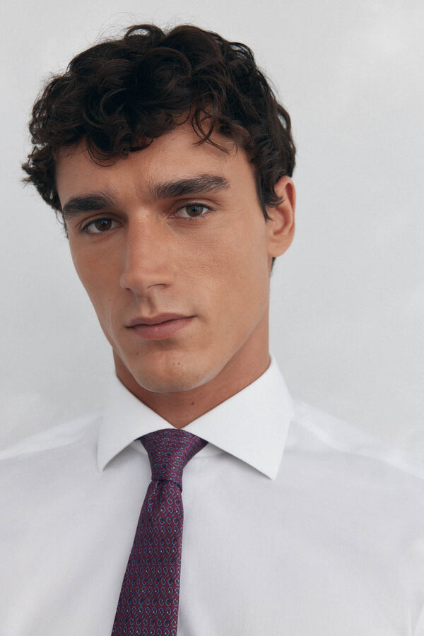 Pedro del Hierro Camisa vestir lisa non iron + antimanchas Blanco