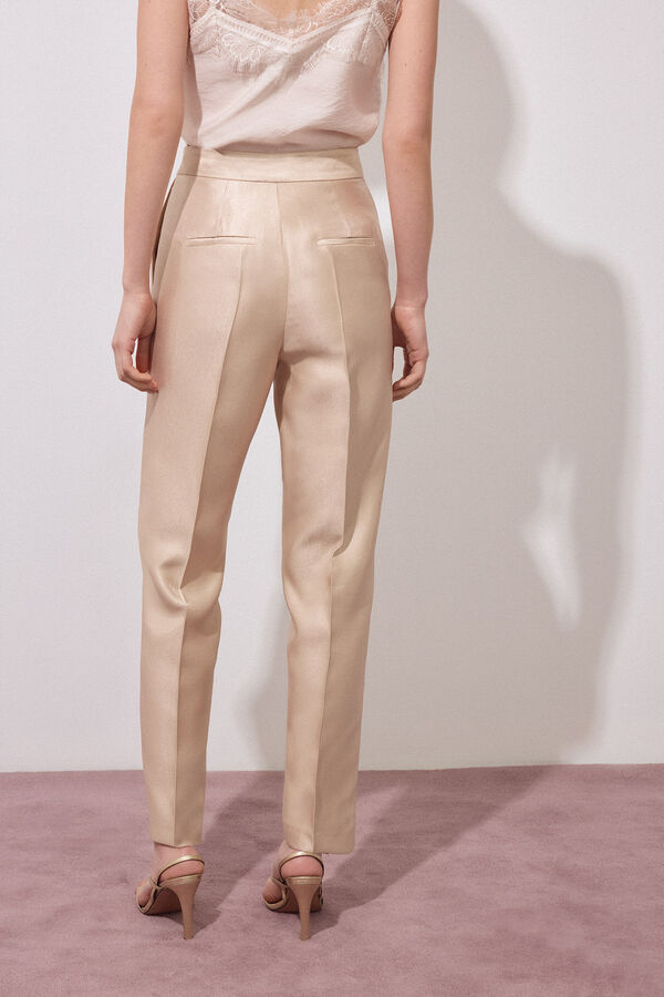 Pedro del Hierro Pantal&oacute;n smart dorado Amarillo