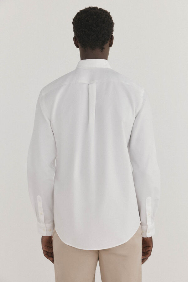 Pedro del Hierro Camisa non iron + antimanchas lisa Blanco