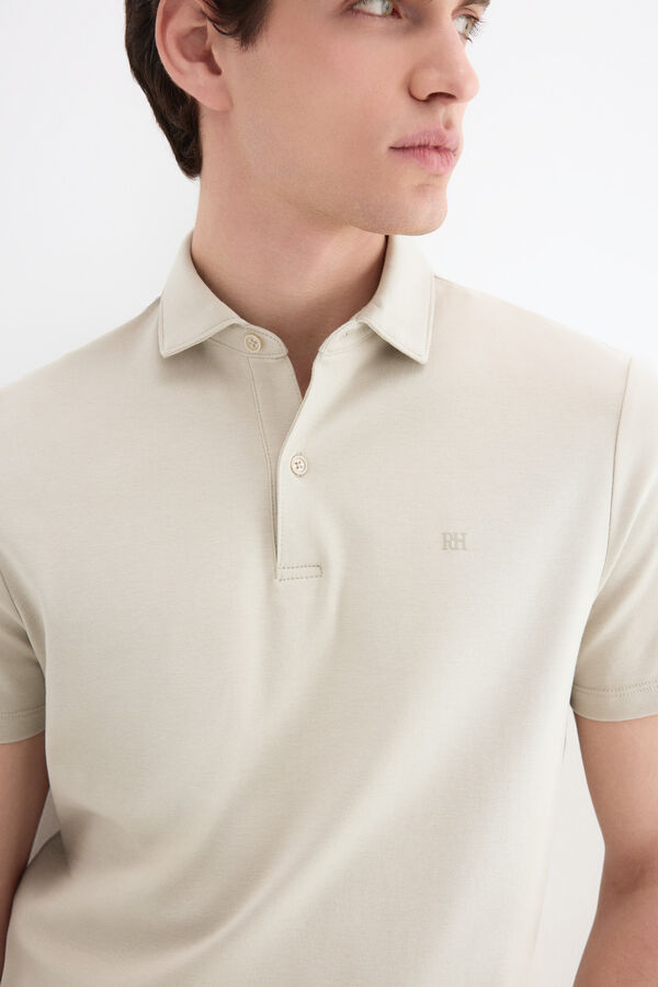 Pedro del Hierro Polo mercerizado Gris