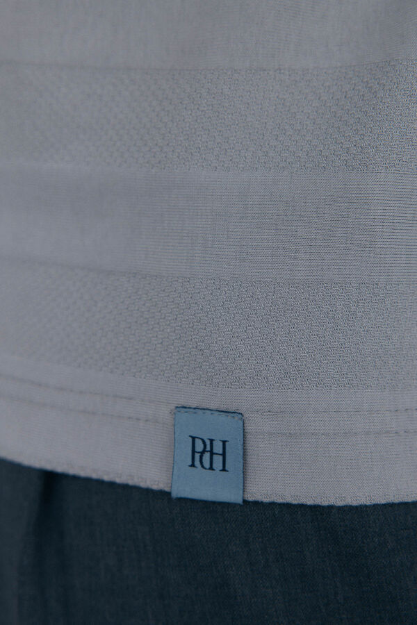 Pedro del Hierro Polo estructura jacquard Gris