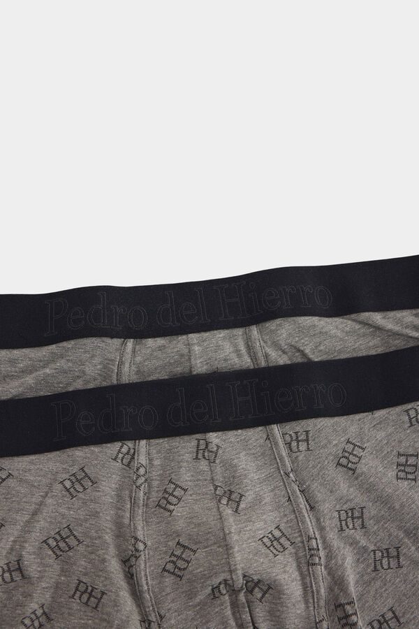 Pedro del Hierro Pack 2 boxer punto Gris