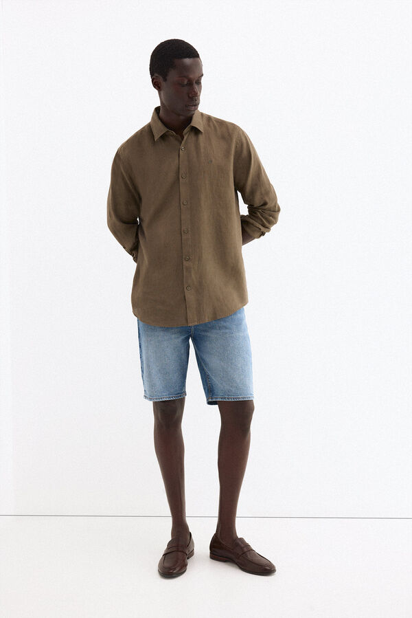 Pedro del Hierro Bermuda denim regular Azul