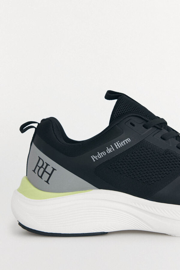 Pedro del Hierro Tenis textil con cordones Negro