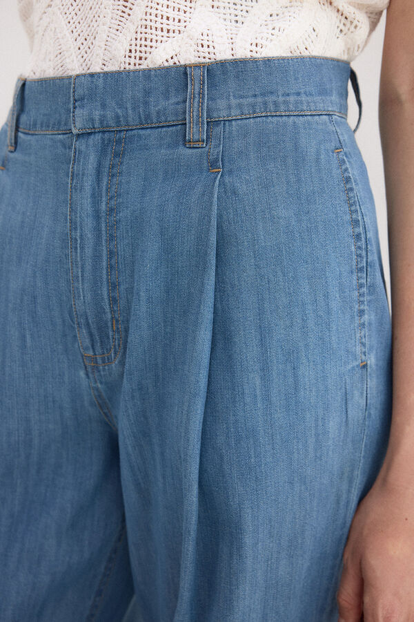 Pedro del Hierro Jeans wide leg classic Azul