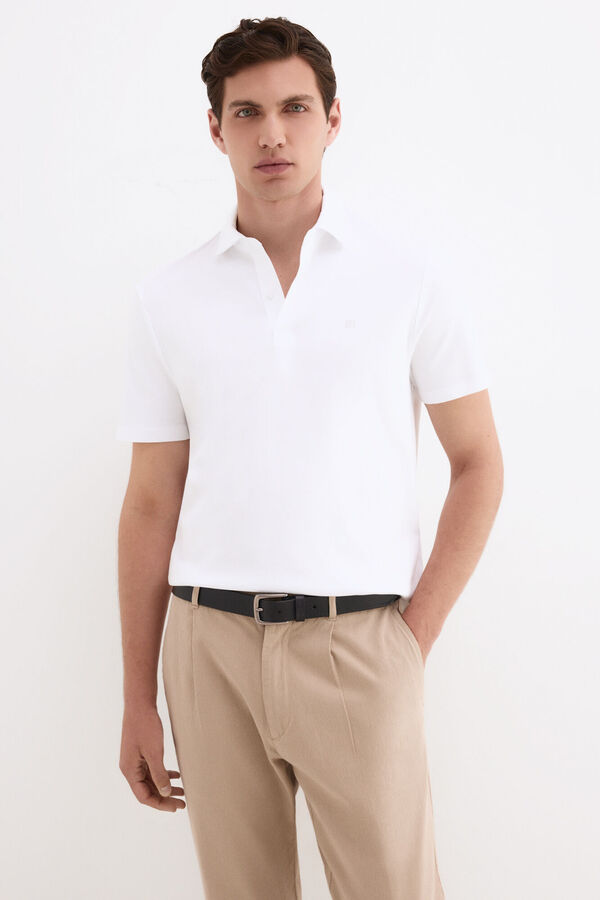 Pedro del Hierro Polo mercerizado Blanco