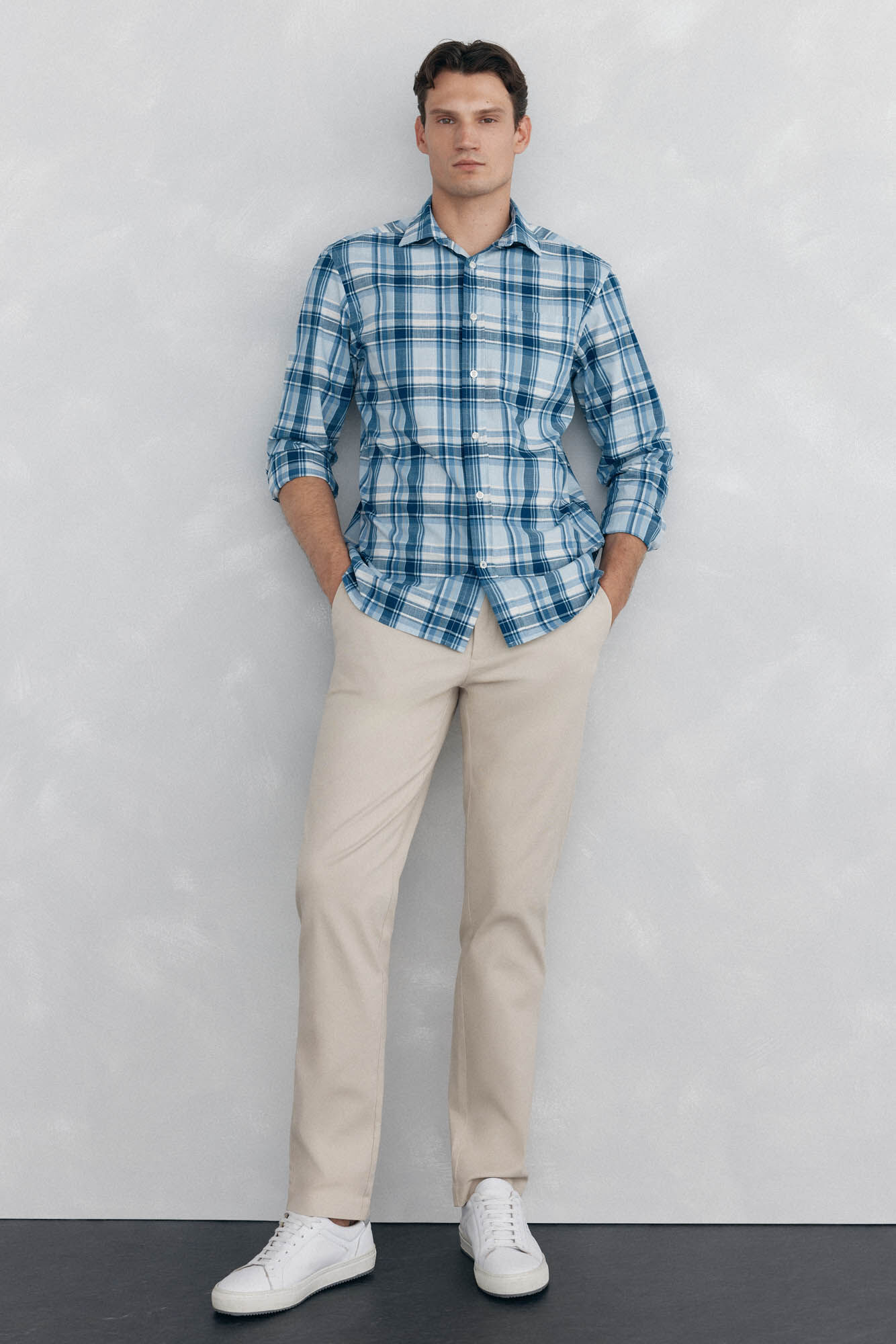 Pedro del Hierro Chino textura regular fit