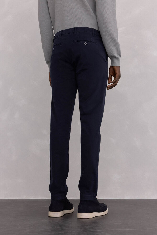 Pedro del Hierro Pantal&oacute;n chino slim fit premium Azul
