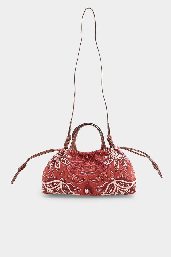 Pedro del Hierro Bolso bandolera estampado Beige