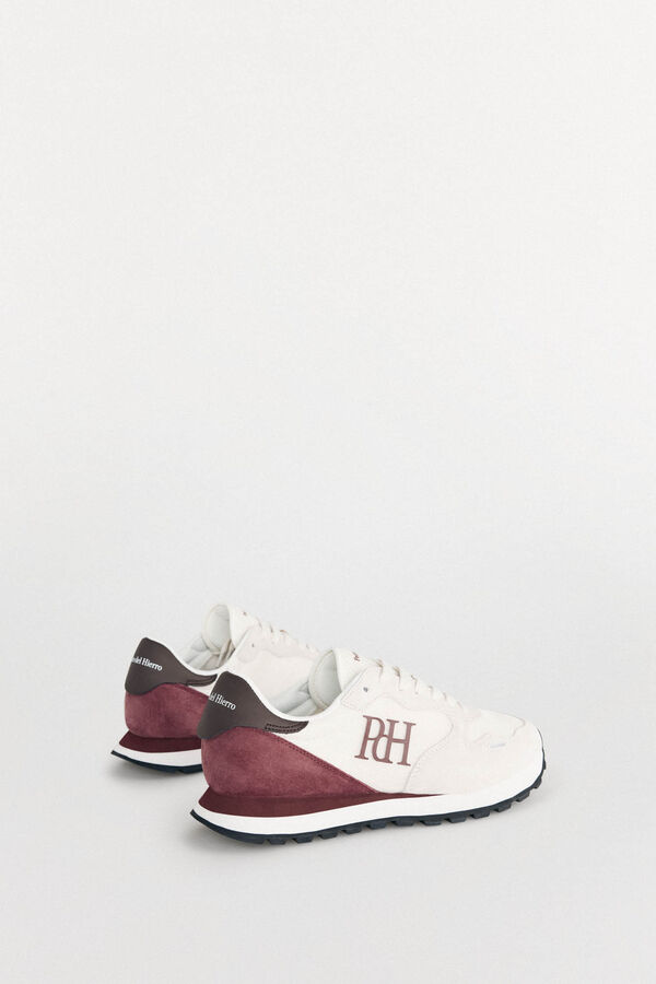Pedro del Hierro Tenis de piel y textil Beige
