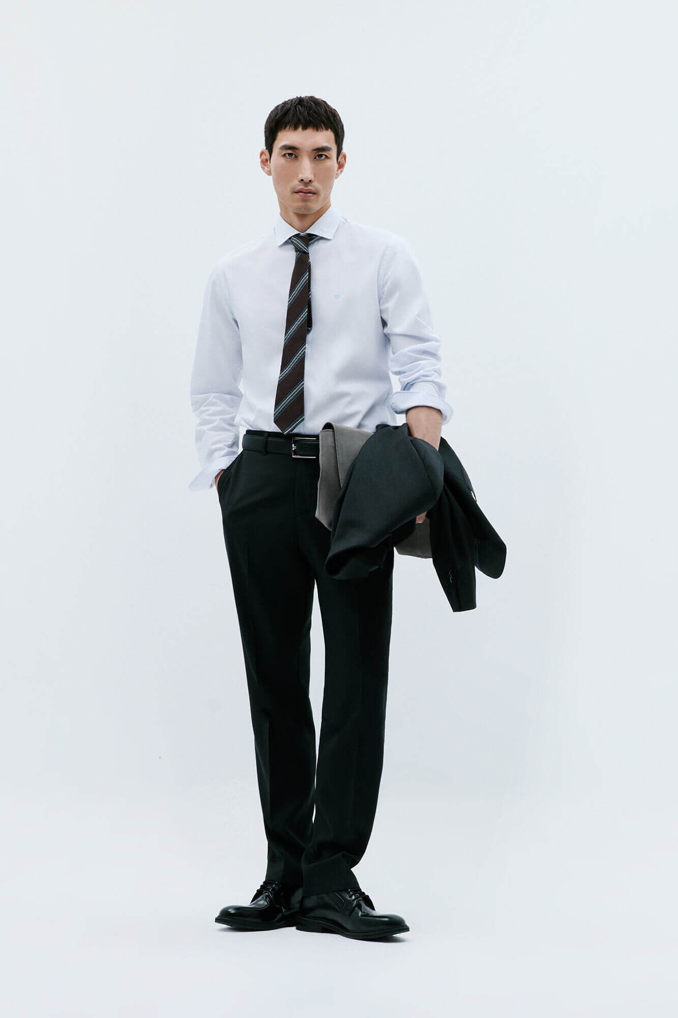 Pedro del Hierro Camisa de rayas f&aacute;cil planchado + anti olor slim fit